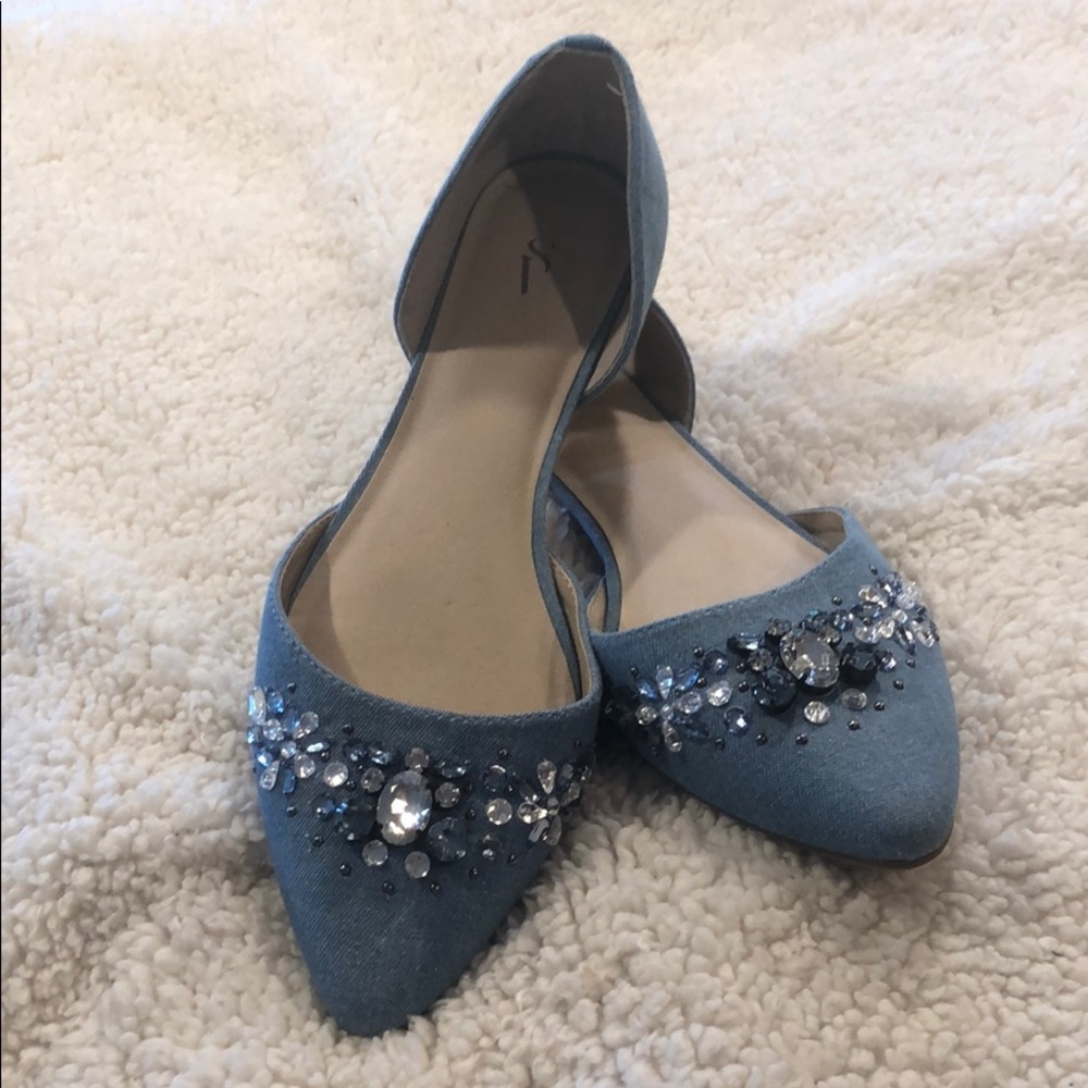Blue flats